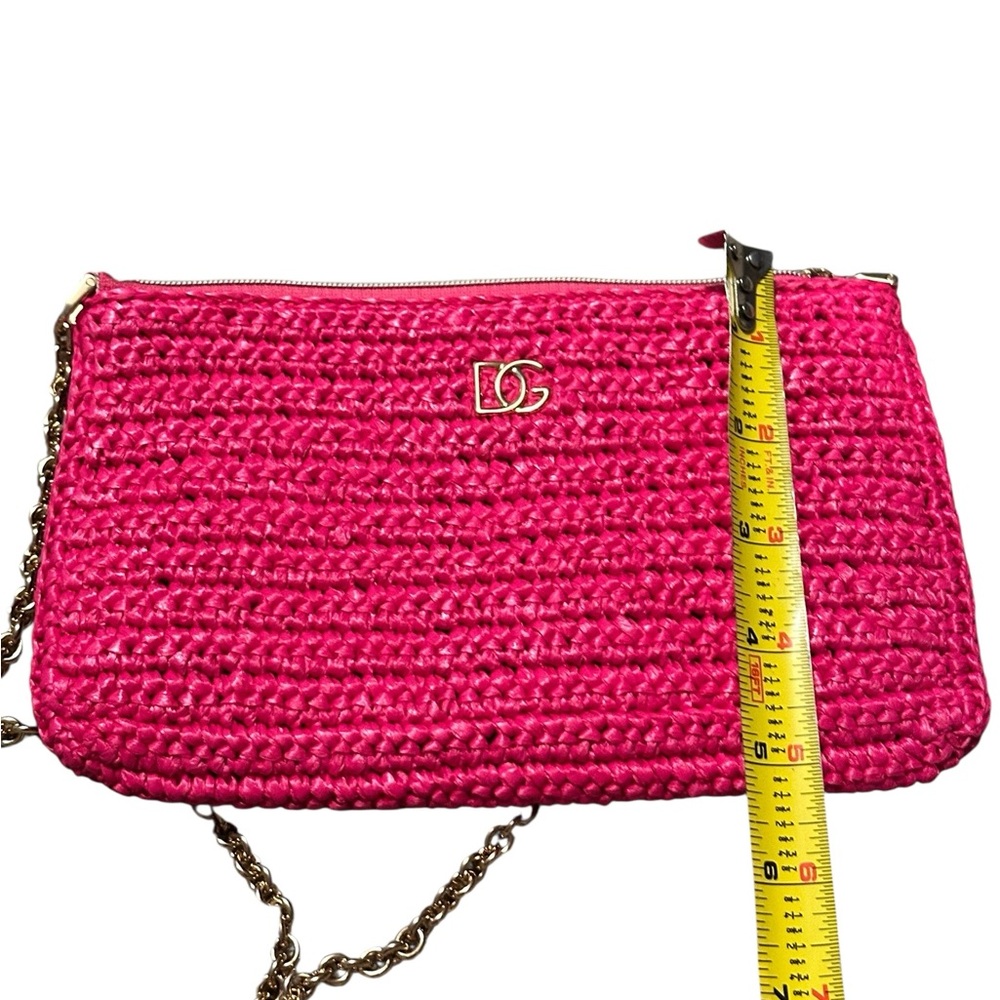 Dolce & Gabana Woven Pink Shoulder Women Bag - Picture 10 of 13